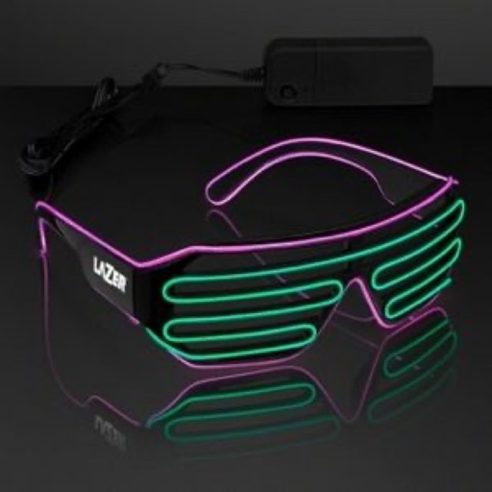 Luminescent shutter frames